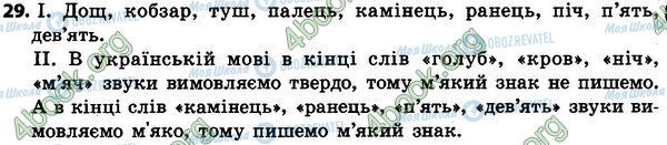 ГДЗ Укр мова 4 класс страница 29